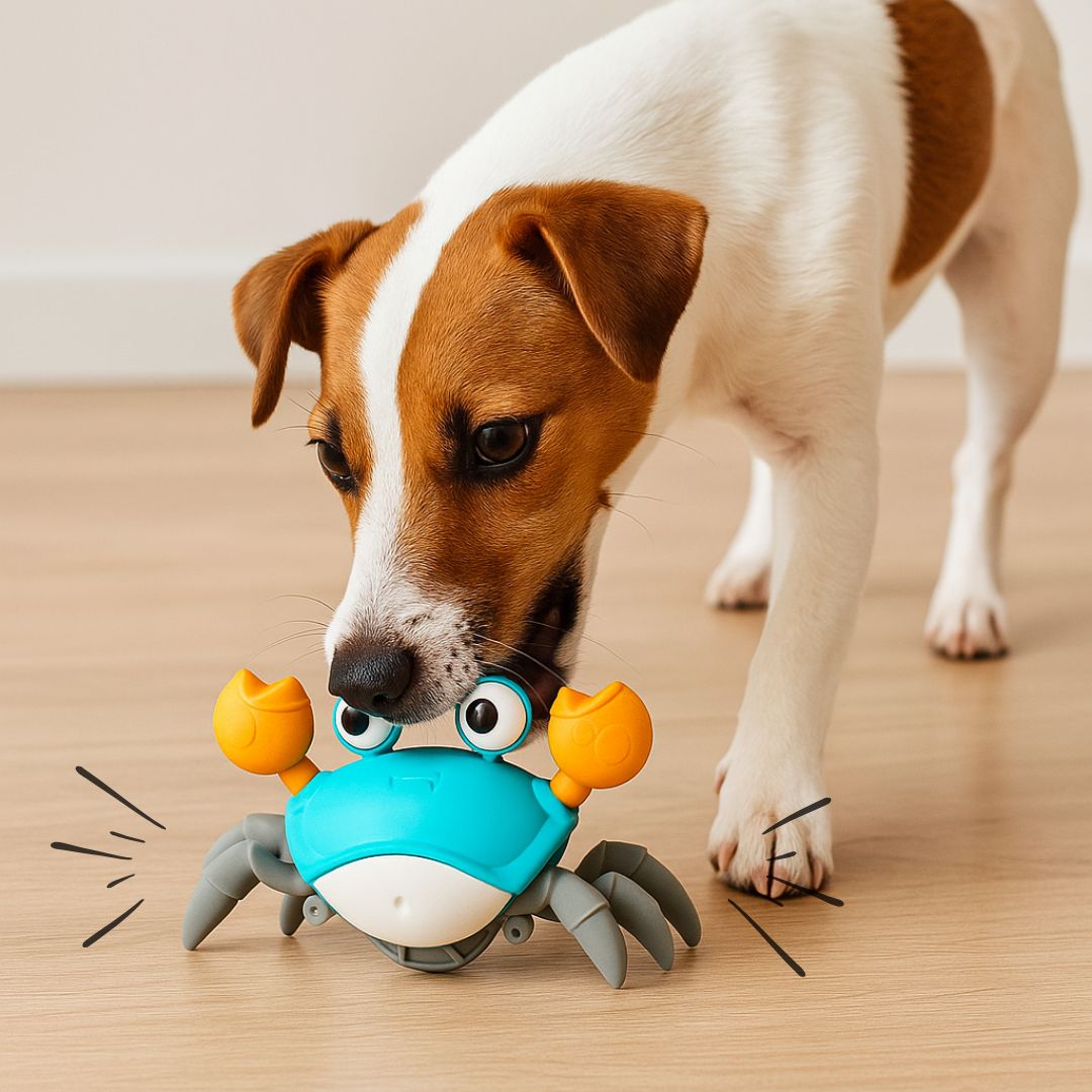 Zoolie® Krabbelnder Krebs – Interaktives Hundespielzeug