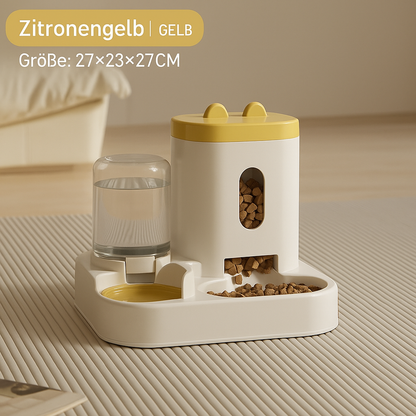 Automatischer Futter- und Wasserspender für Hunde und Katzen mit großem Futterlager – Haustierzubehör