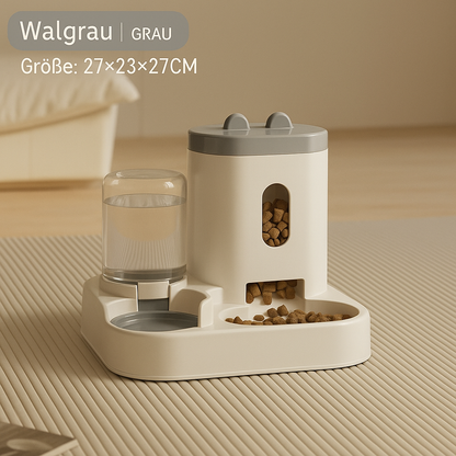 Automatischer Futter- und Wasserspender für Hunde und Katzen mit großem Futterlager – Haustierzubehör