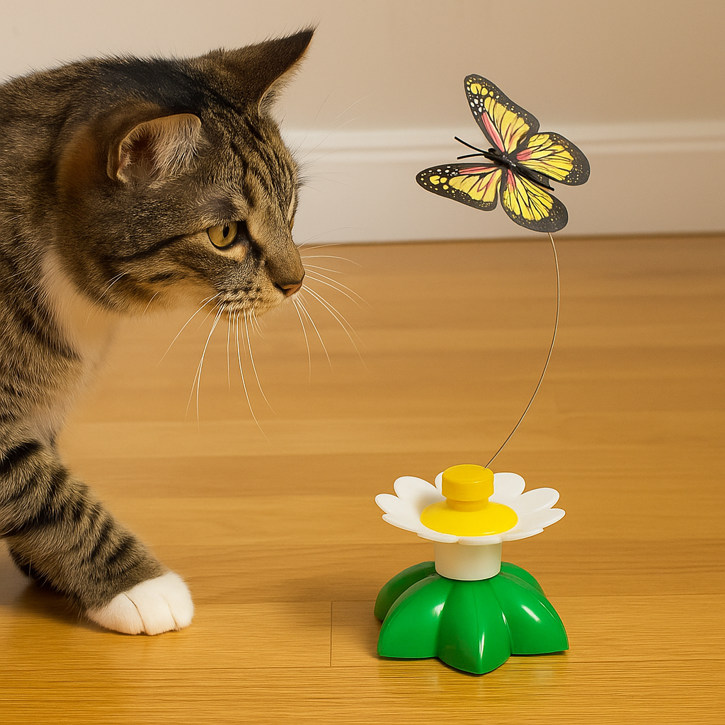 Zoolie® Bewegliches Schmetterlingsspielzeug für Katzen