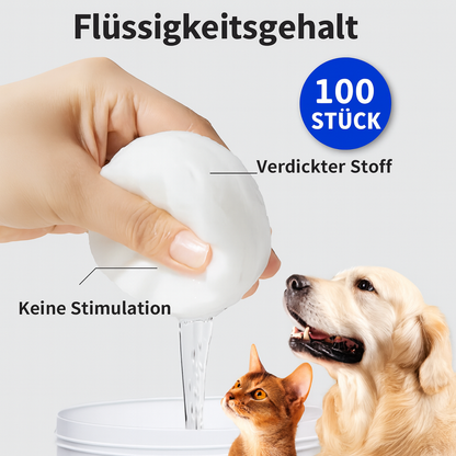 Zoolie® Hygienische Feuchttücher für die Tierpflege.