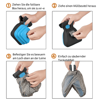 Zoolie® Faltbare Hundetoilette – Tragbare Hundekotbeutel für Unterwegs