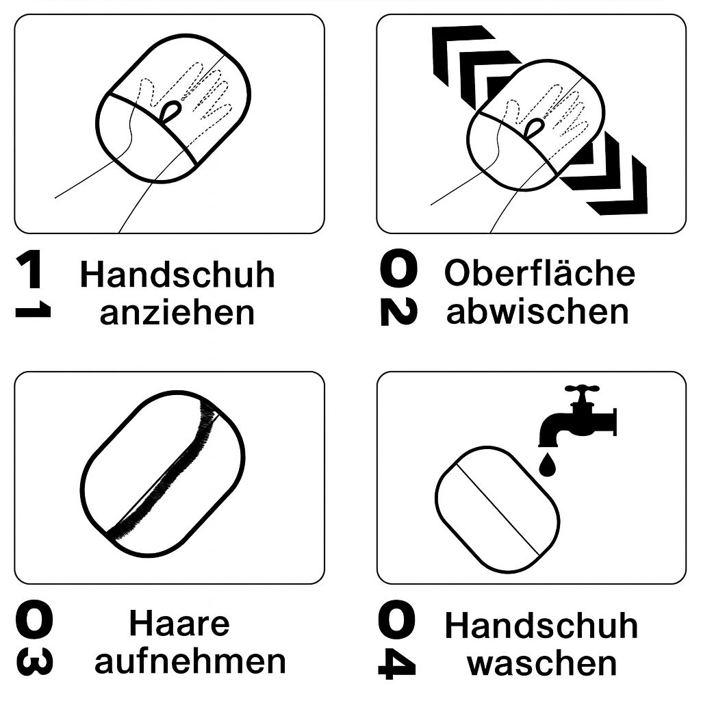 Zoolie® Easy Swift Tierhaargloves für Hunde und Katzen.