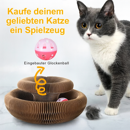 Zoolie® Kratzbrett für Katzen mit Rollkugel