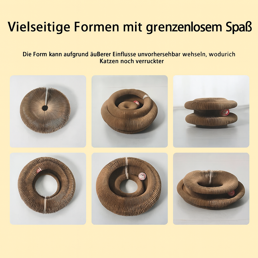 Zoolie® Kratzbrett für Katzen mit Rollkugel