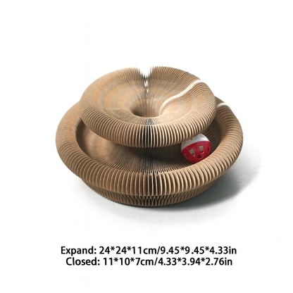 Zoolie® Kratzbrett für Katzen mit Rollkugel