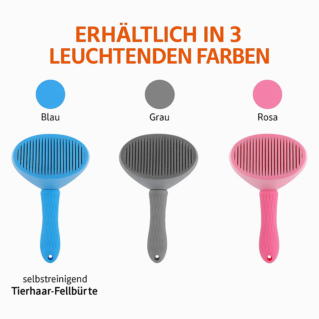 Zoolie® Haarentfernungsbürste für Hunde und Katzen - Selbstreinigend & Effizient
