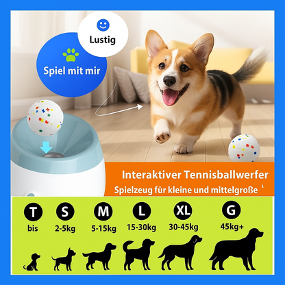Zoolie® Automatischer Tennisballwerfer für Hunde – Interaktives Spielzeug