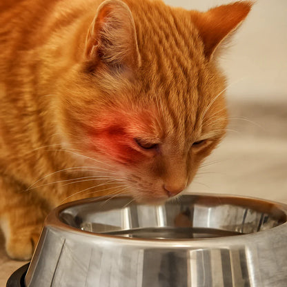 Zoolie® Automatischer Katzen-Wasserbrunnen 2,2 l aus Edelstahl, quadratisch, mit Fenster